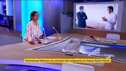En déplacement en Seine-Saint-Denis, Emmanuel Macron s’affiche masqué