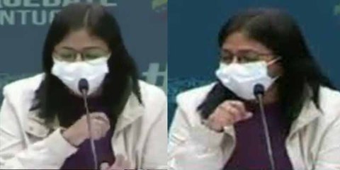 COVID-19: La constante tos de Delcy Rodríguez en directo desata los memes con los africanos y el ataud
