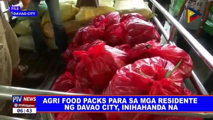 Agri food packs para sa mga residente ng Davao City, inihahanda na