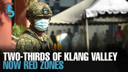 EVENING 5: More than two-thirds of Klang Valley turn red