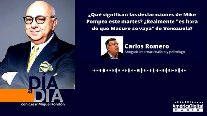 Mike Pompeo expresó que  «es hora de que Maduro se vaya»