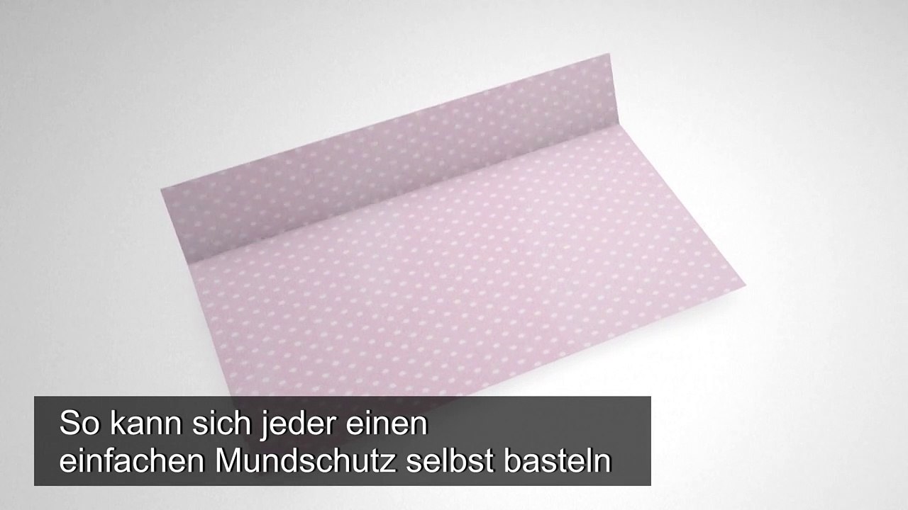 Mundschutz: Anleitung zum Selberbasteln
