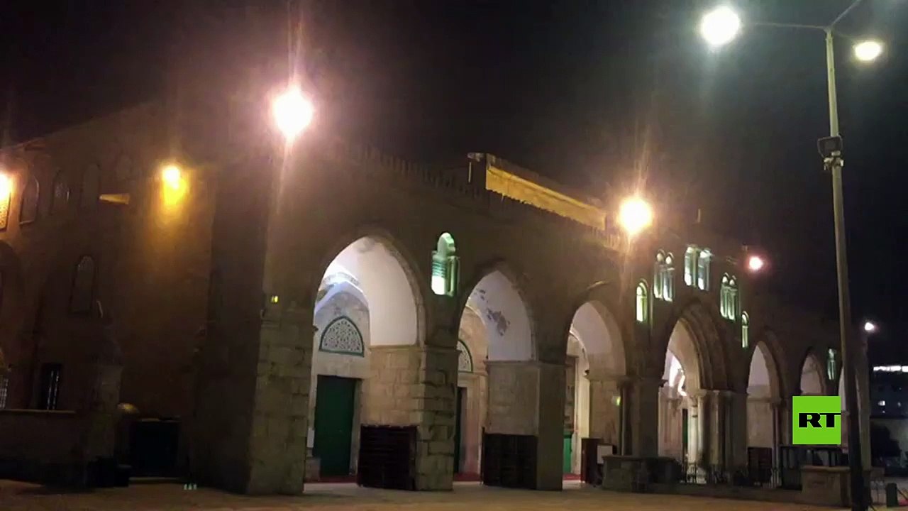 آيات من القرآن تصدح من مئذنة المسجد الأقصى رغم...