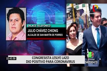 Alcalde de San Martín de Porres y su esposa son positivo a Covid-19