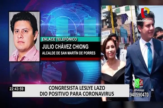 Alcalde de San Martín de Porres y su esposa son positivo a Covid-19