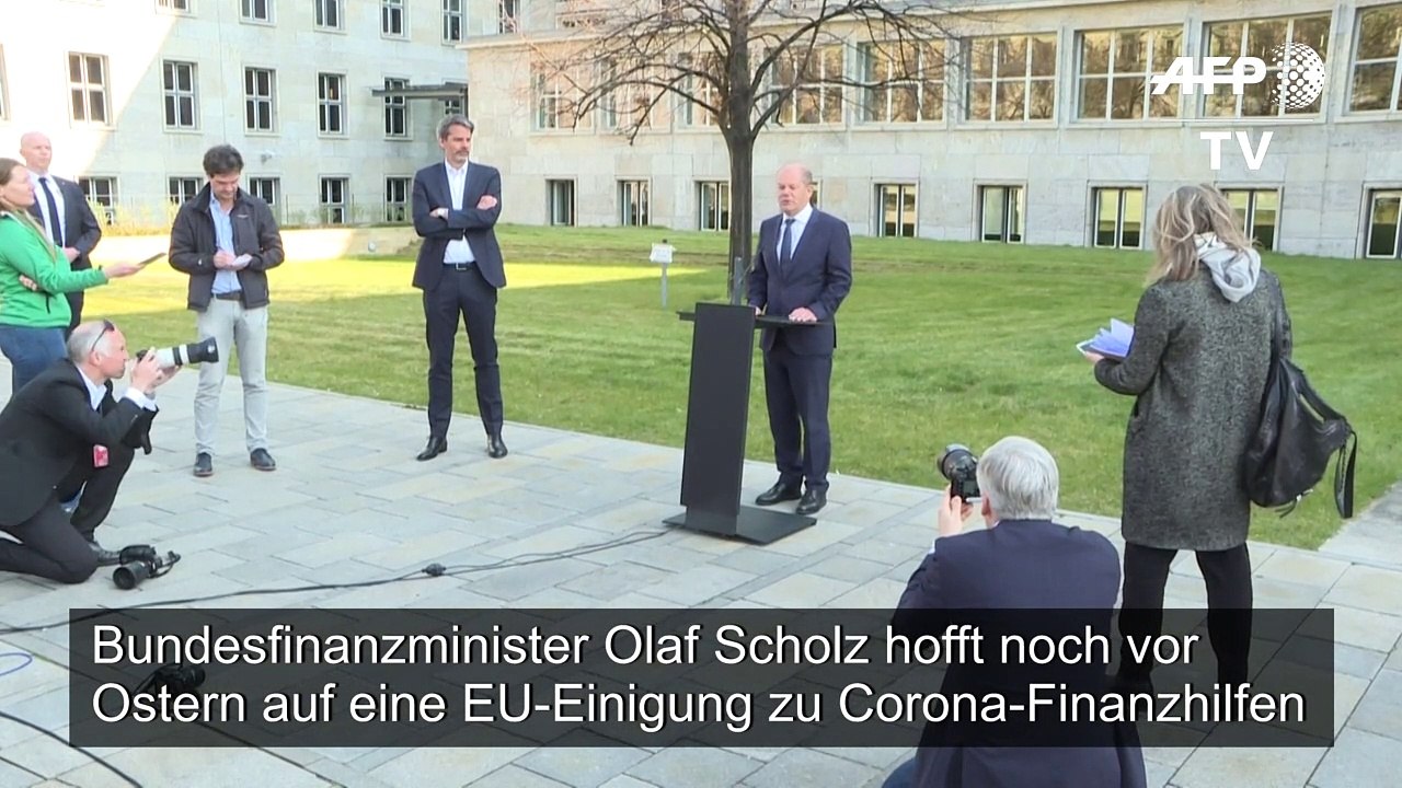 Scholz hofft noch vor Ostern auf EU-Einigung zu Corona-Hilfen