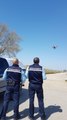Grâce à un drone,  la gendarmerie  repère un homme qui promène un chat
