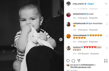 Ricky Martin comparte la primera imagen de su hijo pequeño