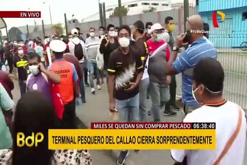 Terminal Pesquero del Callao cierra hasta el lunes 13 de abril