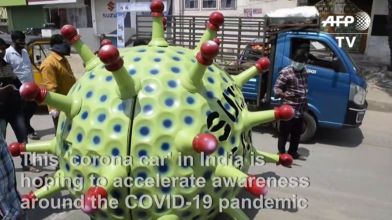 India's 'corona car' aims to accelerate awareness around the pandemic