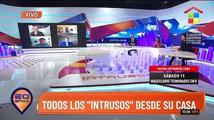 Intrusos | ¡Volvió el dream team! El equipo completo presente en el estudio y de forma virtual