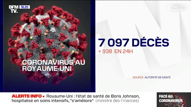 Coronavirus: 938 morts de plus en 24 heures au Royaume-Uni, plus de 7000 en tout