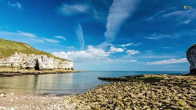 Sea waves with relaxing music & relaxing music with beautiful nature