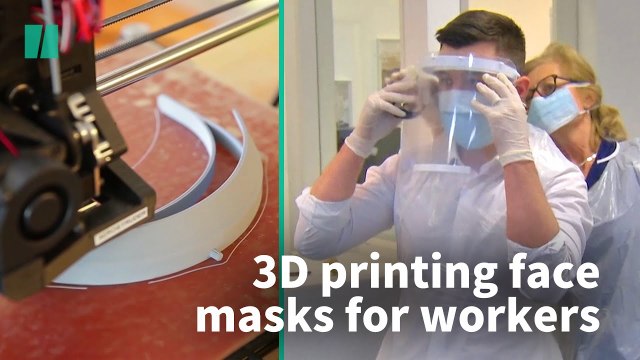 3D Printers Being Used To Make Face Masks For Workers