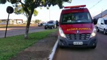 Jovem fica ferida após colisão entre carros no Bairro Alto Alegre