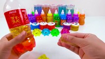 Kids Toy Videos US - Aprender colores Learn Colors Slime Mix Combine Glitter Coca Cola Surprise Toys With Nursery Rhymes For Kids