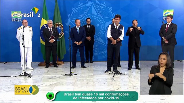 Brasil tem quase 16 mil confirmações de infectados por covid-19