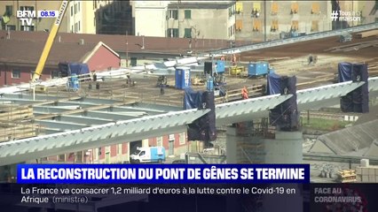 En plein confinement, la reconstruction du pont de Gênes se poursuit