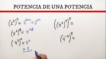 ✅ Potencia de una potencia