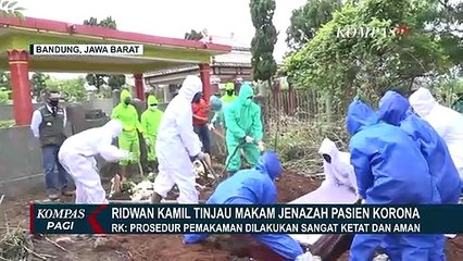 Download Video: Ridwan Kamil Tinjau Proses Pemakaman Jenazah PDP Corona