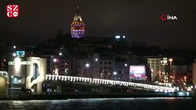 Eminönü Köprüsü'nde bakım ve onarım çalışması yapıldı