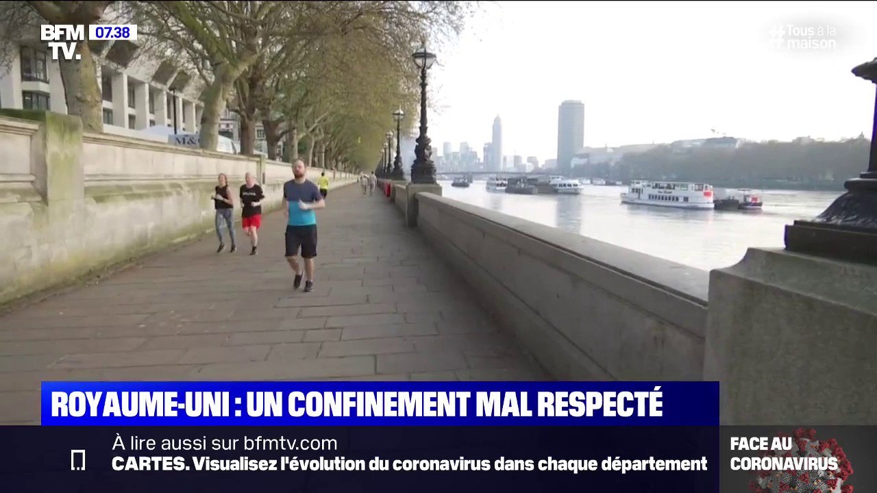 Alors que les mesures sont plus souples au Royaume-Uni, les Britanniques respectent mal le confinement