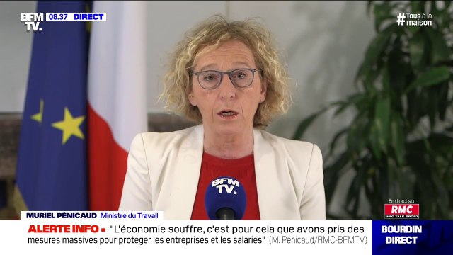 Muriel Pénicaud annonce que 6,9 millions de salariés sont protégés par le chômage partiel, cela représente 628.000 entreprises