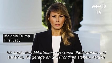 Corona-Krise in den USA: Melania Trump dankt Mitarbeitern im Gesundheitswesen