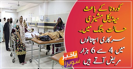Situation in governments hospitals getting worse due to coronavirus