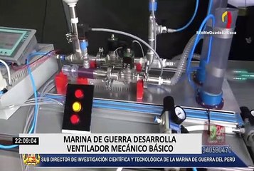 Marina de Guerra desarrolla ventilador mecánico básico
