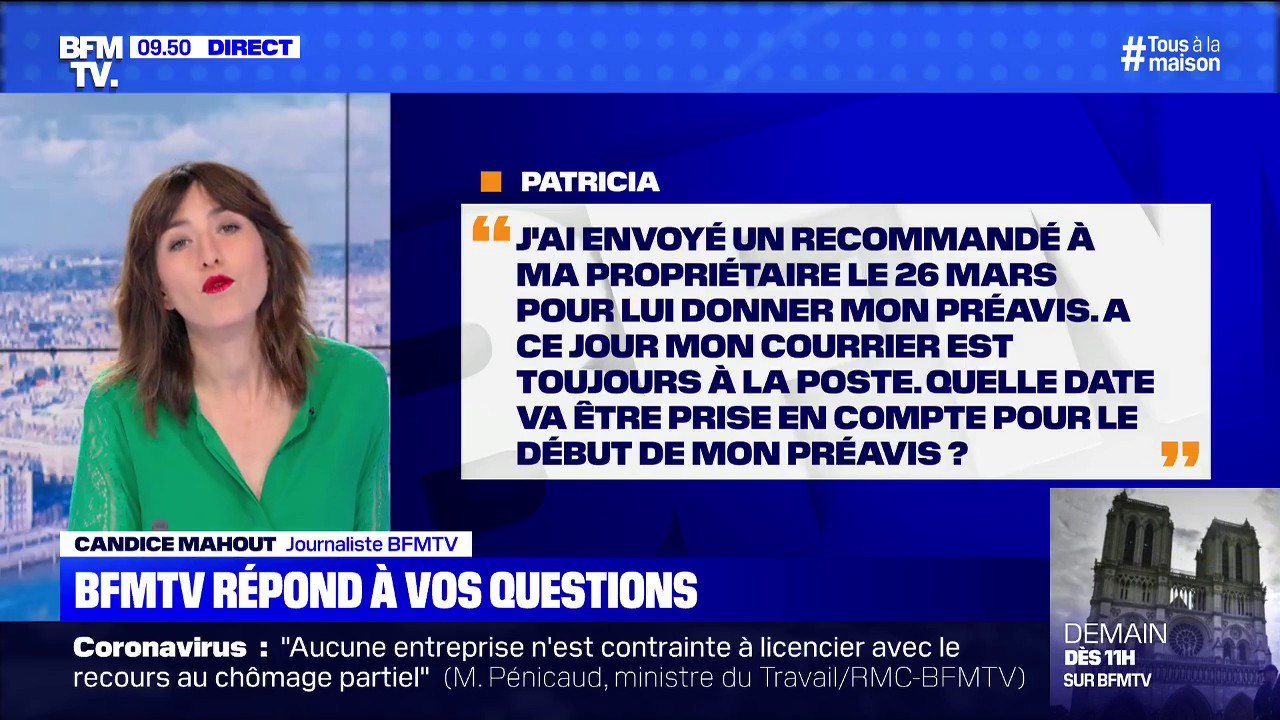 Le recommandé de mon préavis est toujours à la poste, quelle date sera prise en compte pour le début de mon préavis? BFMTV vous répond