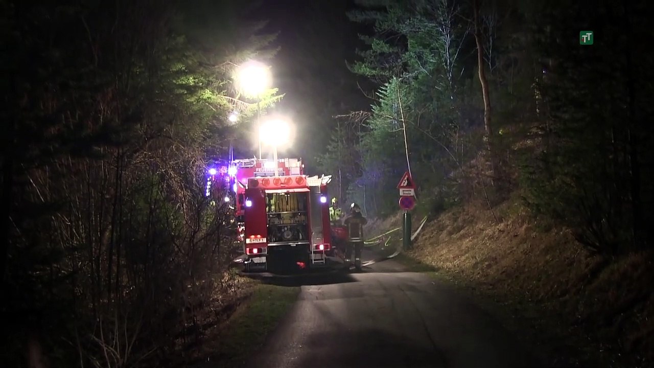 Waldbrand im Halltal