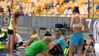 Sexy warm up! Olha Lyakhova, UKR. Athletics national team media day, Kyiv, 11-08