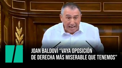 El arranque de Baldoví en el Congreso: "Vaya oposición de derecha más miserable"