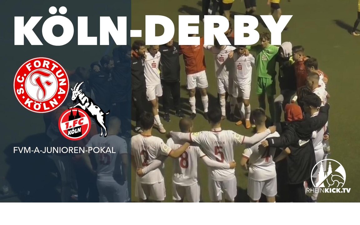RHEINKICK vor einem Jahr: Kölner Stadtderby im Pokal – U19-Duell zwischen Fortuna und dem 1. FC Köln