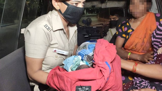 Woman gives birth inside police gypsy amid corona lockdown