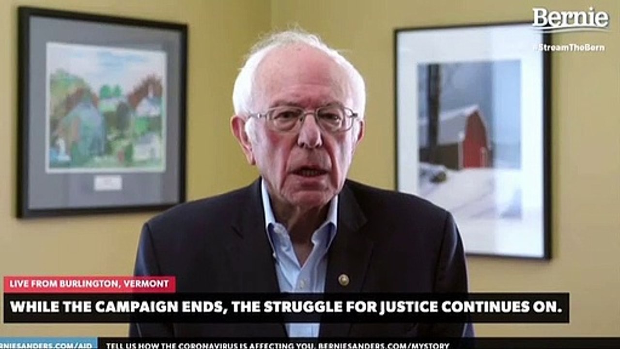 Sanders se retira de la carrera presidencial demócrata y allana el camino a Biden para su candidatura