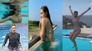 Urvashi,Sara Ali Khan,Disha and Katrina Swimming Best Moments at Home During Lockdown | full Masti