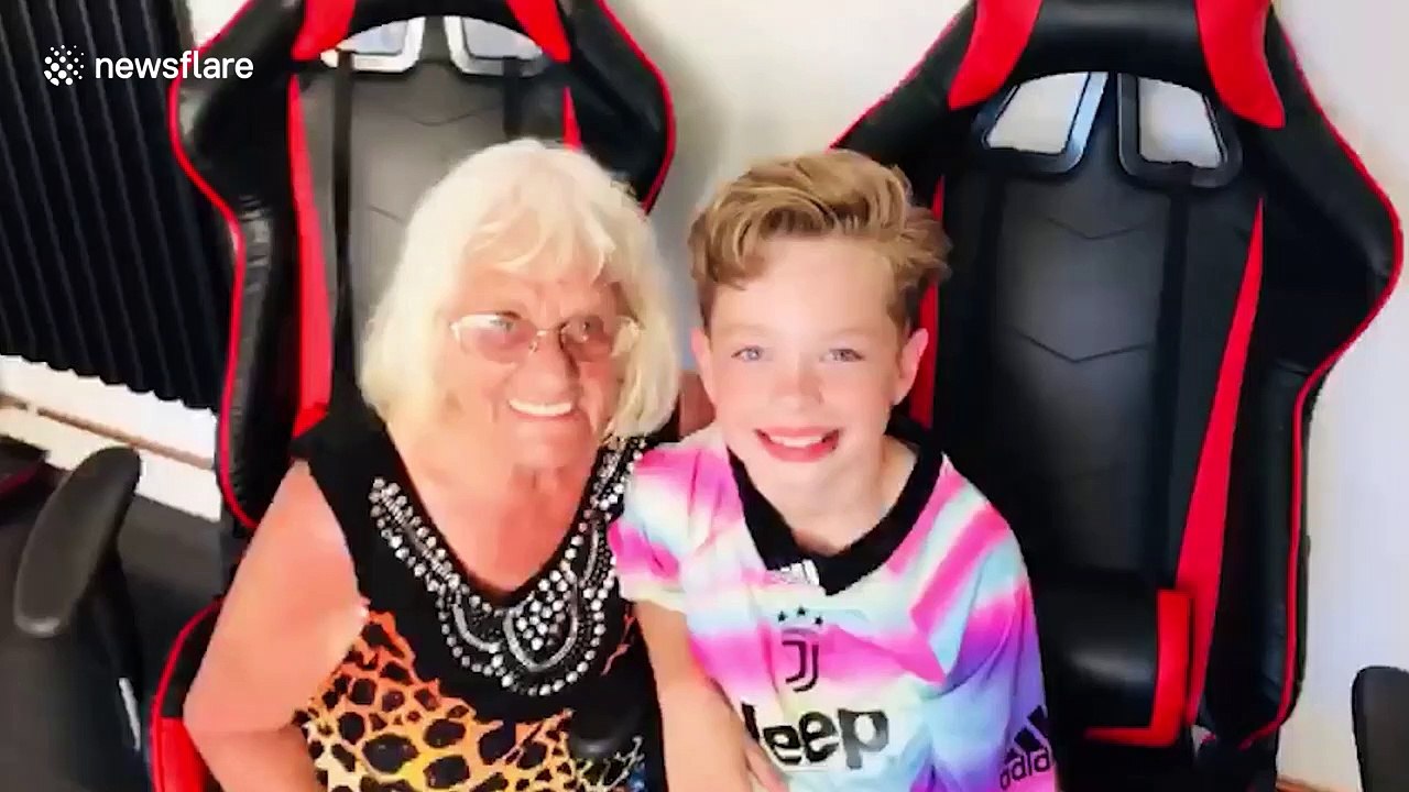UK supergran goes viral after jaw-dropping footballing trick shots
