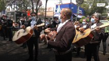 Mariachis serenade hospital coping with coronavirus cases in Mexico City