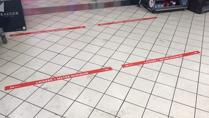 Le Carrefour Market a mis en place de nombreuses mesures pour freiner l’épidémie