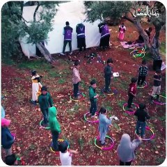 حملة توعية حول كورونا لأطفال النازحين في مخيمات إدلب