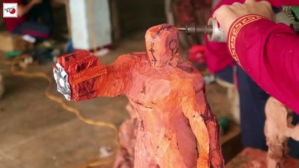 Wood Sculpture |  Iron Man mark