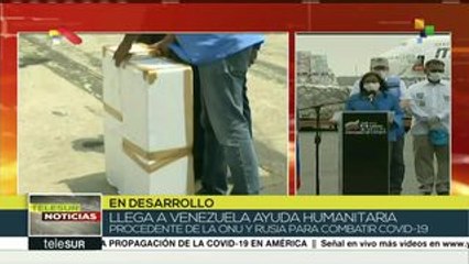 Venezuela recibe ayuda humanitaria de Naciones Unidas y Rusia