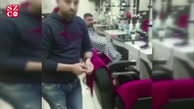 Bağcılar'da berbere polis baskını