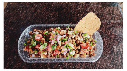 Healthy and tasty Chana papadi chaat || easy and quick recipe