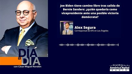 Joe Biden tiene el camino libre tras salida de Bernie Sanders