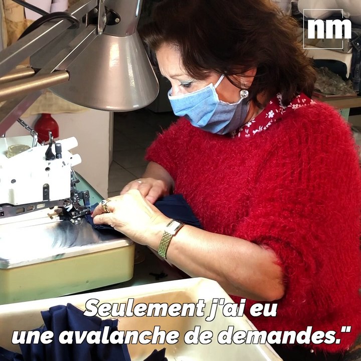 Fée, couturière sur le front des masques