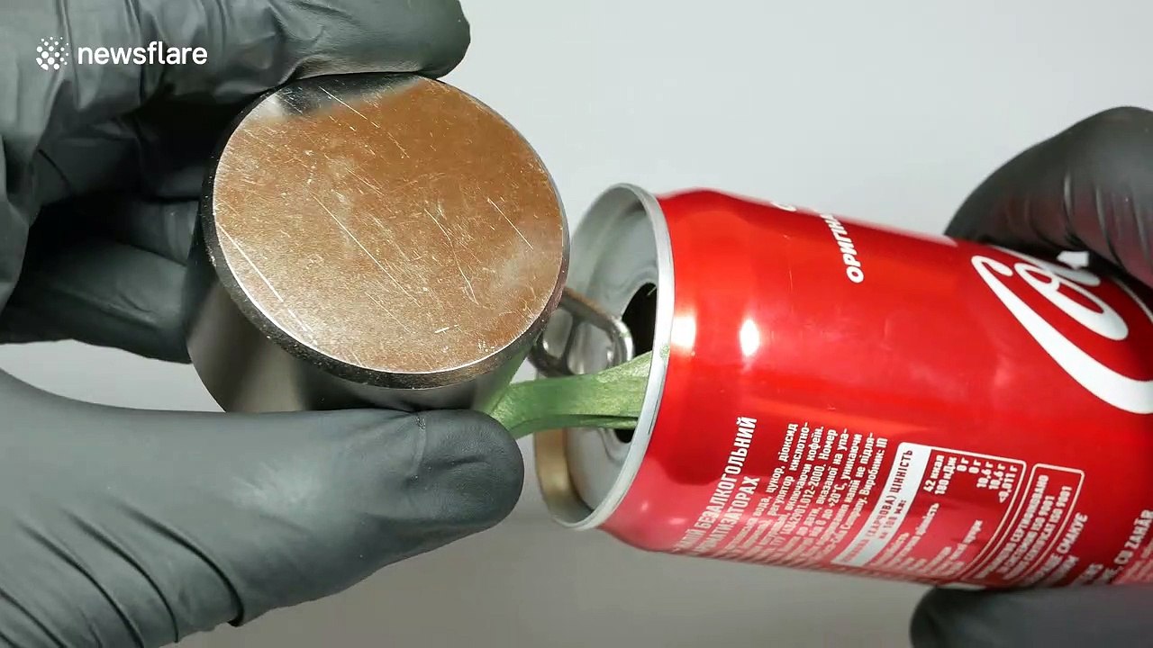 Oddly satisfying MOVING magnetic slime SWALLOWS magnets whole