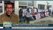 Trabajadores de salud colombianos exigen protección contra el Covid-19